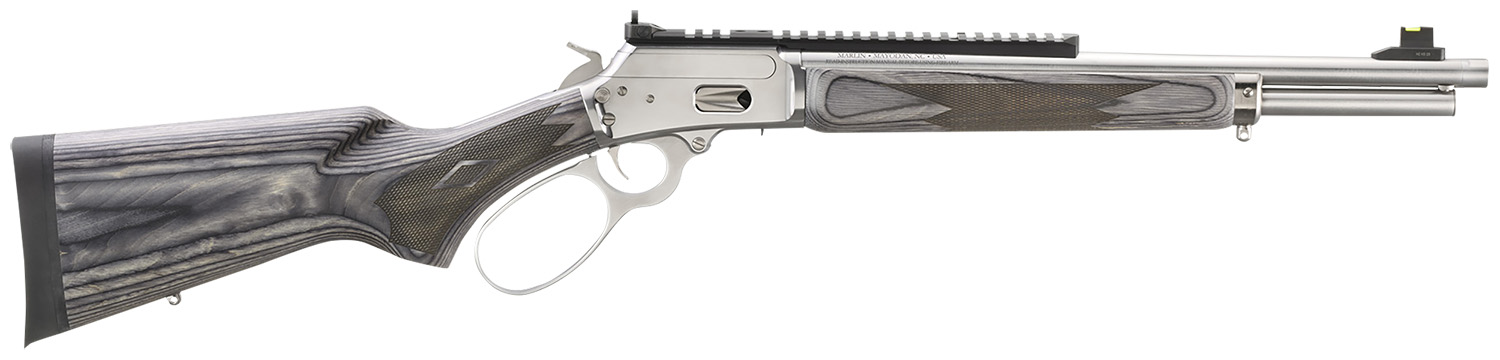 Marlin 70433 1894 SBL 357 Mag 8+1 16.10" Stainless Polished Threaded Barrel& Picatinny Rail Receiver, Fixed Gray Laminate Stock 2 Marlin 70433 1894 SBL 357 Mag 8+1 16.10" Stainless Polished Threaded Barrel& Picatinny Rail Receiver, Fixed Gray Laminate Stock