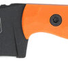 CobraTec Knives CTKPORG KingPin EDC 4" Fixed Drop Point Plain Black Powder Coated D2 Steel Blade, 4" Blaze Orange Textured G10 Scales Handle 2 167305