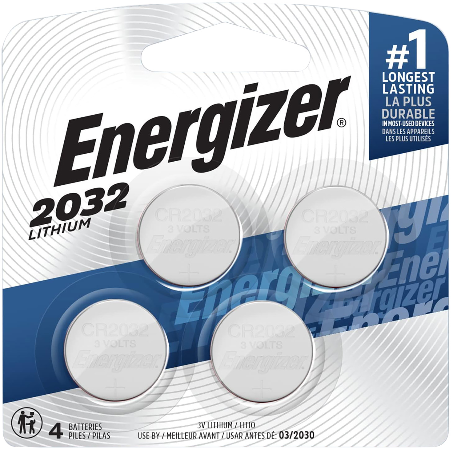 Energizer 2032BP4C3 CR2032 Lithium Battery Silver 3.0 V 235 mAh, Qty (4) Single Pack 2 Energizer 2032BP4C3 CR2032 Lithium Battery Silver 3.0 V 235 mAh, Qty (4) Single Pack