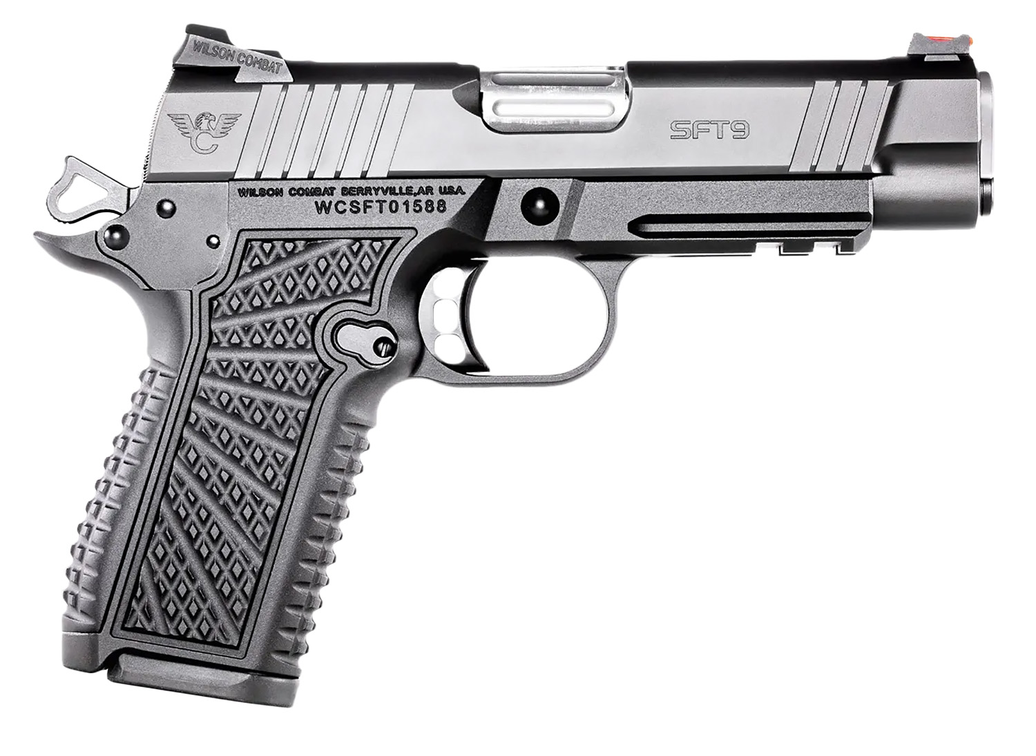 Wilson Combat SFT9CMR42 SFT9 Compact 9mm 15+1 4.25" Lightrail Black Armor-Tuff Stainless Steel 3 Wilson Combat SFT9CMR42 SFT9 Compact 9mm 15+1 4.25" Lightrail Black Armor-Tuff Stainless Steel