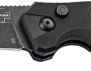 Boker 01BO797 Intention II  3.07" Folding Tanto Plain D2 Steel Blade Black G10 Handle