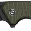 Civivi Knives C24012-2 Merit 3.28" Folding Drop Point Plain Black Stonewashed 14C28N Steel Blade, OD Green Textured G10 Handle 2 179366
