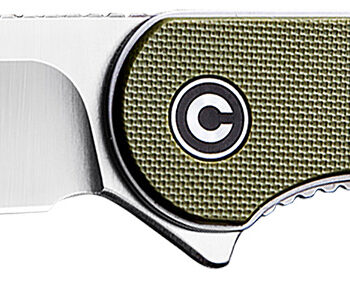 Civivi Knives C907E Elementum  2.96" Folding Plain Satin D2 Steel Blade, 4.03" Green Textured G10 Handle