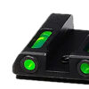 HiViz GLN521 LiteWave H3 Fiber-Optic Sight Set Green Fiber Optic/Orange Outline w/ Litepipes Green Fits Glock 42, 43, 43X, 48 2 180189