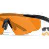Wiley X 308 Saber Advanced Smoke Gray/Clear/Light Rust Lens Polycarbonate Matte Black Frame 2 180302