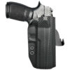 Rounded Gear SSRP320FSCFRHOWBPDL Paddle Holster OWB Black Carbon Fiber Kydex Fits Sig Sauer P320 Right Hand 1 181864