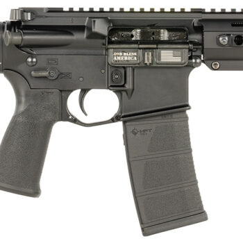 Patriot Ordnance Factory 2172 P15 Constable 5.56 NATO 30+1 10.50" M-LOK Handguard, Black Anodized Aluminum Receiver w/Picatinny Rail, Black Polymer MFT Blade Stabilizer, MFT Grip