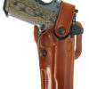 Galco APO224R APO Strongside/Crossdraw OWB Tan Steerhide Fits Glock 17 Gen1-5 Belt Holster Mount Right Hand 1 184594