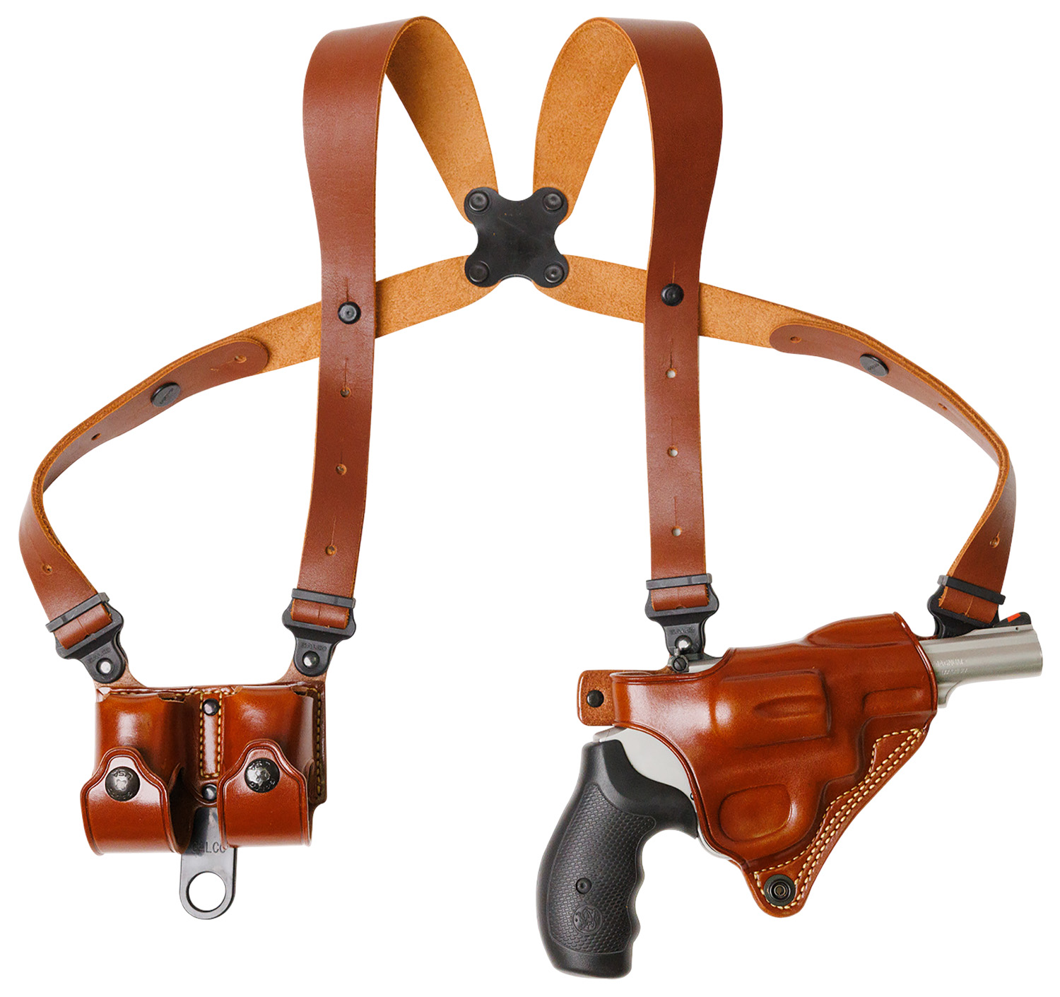 Galco MCII126 Miami Classic II Shoulder System Shoulder Size Fits Chest Up To 56"/S&W N Frame M29/629 Tan Steerhide Right Hand 3 Galco MCII126 Miami Classic II Shoulder System Shoulder Size Fits Chest Up To 56"/S&W N Frame M29/629 Tan Steerhide Right Hand