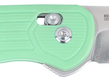 CRKT 7170B SERO  EDC 3.02" Folding Plain TiNi S35VN SS Blade, Aqua Textured GRN Handle