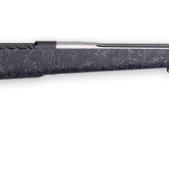 Weatherby MAM01N340WR8B Mark V Accumark 340 WBY Mag 3+1 26" Spun Stainless w/Graphite Black Cerakote Fluted Threaded Barrel, Graphite Black Cerakote Steel Drilled & Tapped Receiver, Matte Black w/Spid