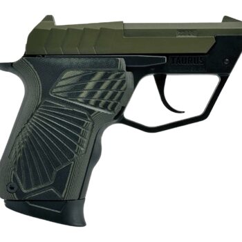 Taurus 1-22TUC13-ODG 22TUC  Micro-Compact 22 LR 9+1 2.50" OD Green Tip-Up Barrel, OD Green Cerakote Serrated Slide, Black Polymer Frame, VZ G10 Grip