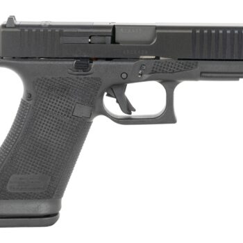 Glock U64550201 G45 Gen6 Crossover Frame 9mm Luger 10+1 4.02" Black GMB Barrel, Black nDLC Steel Optic Ready/Serrated Slide, Black Polymer Frame w/Accessory Rail, Interchangeable Backstrap Grip, Ambid