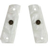 Pachmayr 62001 Custom Grip White Simulated Pearl Panels for 1911 with Ambidextrous Safety 1 28396