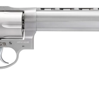 Taurus 2-440089 44  Large 44 Rem Mag 6 Shot 8.37" Matte Stainless Ported Barrel, Cylinder & Frame, Black Finger Grooved Rubber Grip, Transfer Bar Safety, Exposed Hammer