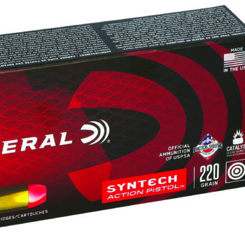 Federal AE45SJAP1 American Eagle Syntech Action Pistol  45ACP 220gr Total Syntech Jacket Flat Nose 50 Per Box/10 Case