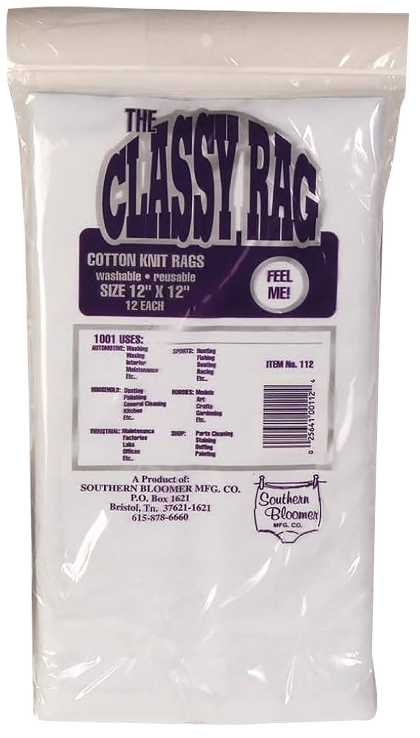 Southern Bloomer 112 Cleaning Patches Cotton 12" x 12" 12 Per Bag 3 Southern Bloomer 112 Cleaning Patches Cotton 12" x 12" 12 Per Bag