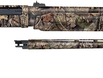 Mossberg 54183 500 Combo 20 Gauge 5+1 3" 26" Overall Mossy Oak Break-Up Country, Vent Rib/24" Slugster Barrels,  Fixed Synthetic Stock, Fully Rifled Bore Choke