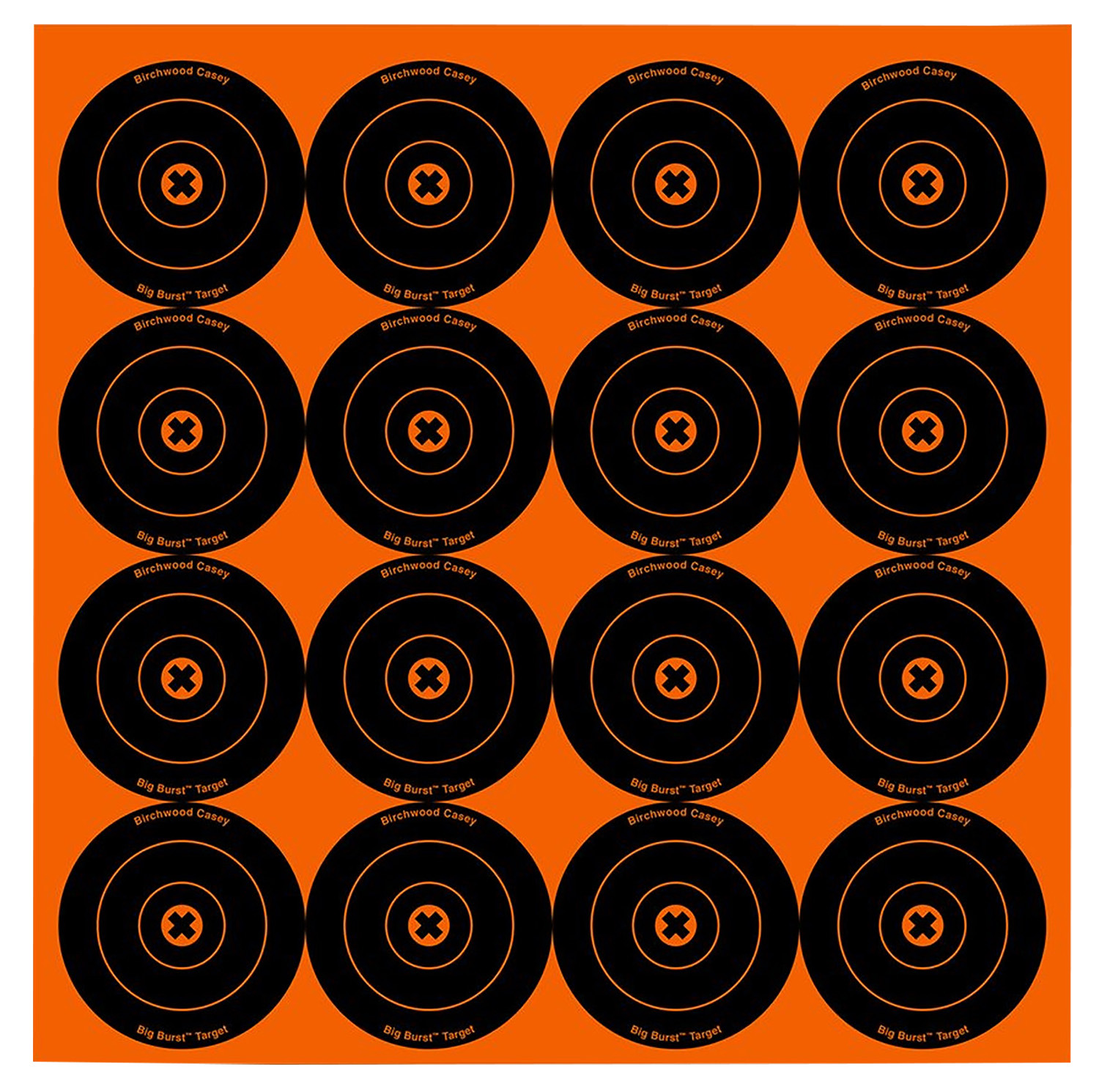 Birchwood Casey 36348 Big Burst Revealing Target Self-Adhesive Paper Black/Orange 3" Bullseye 48 Pack 2 Birchwood Casey 36348 Big Burst Revealing Target Self-Adhesive Paper Black/Orange 3" Bullseye 48 Pack