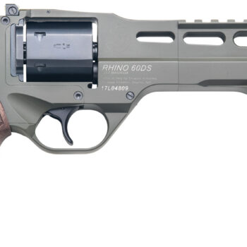 Chiappa Firearms CF340282 Rhino 60SAR SAO 357 Mag 6rd 6" Blued Cylinder OD Green Steel Barrel OD Green Cerakote Aluminum Frame with Walnut Grip