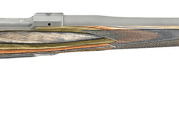 Ruger 17123 Hawkeye Predator Full Size 204 Ruger 5+1 24" Matte Stainless Steel Barrel, Integral Scope Mounts Stainless Steel Receiver, Green Mountain Fixed Laminate Stock