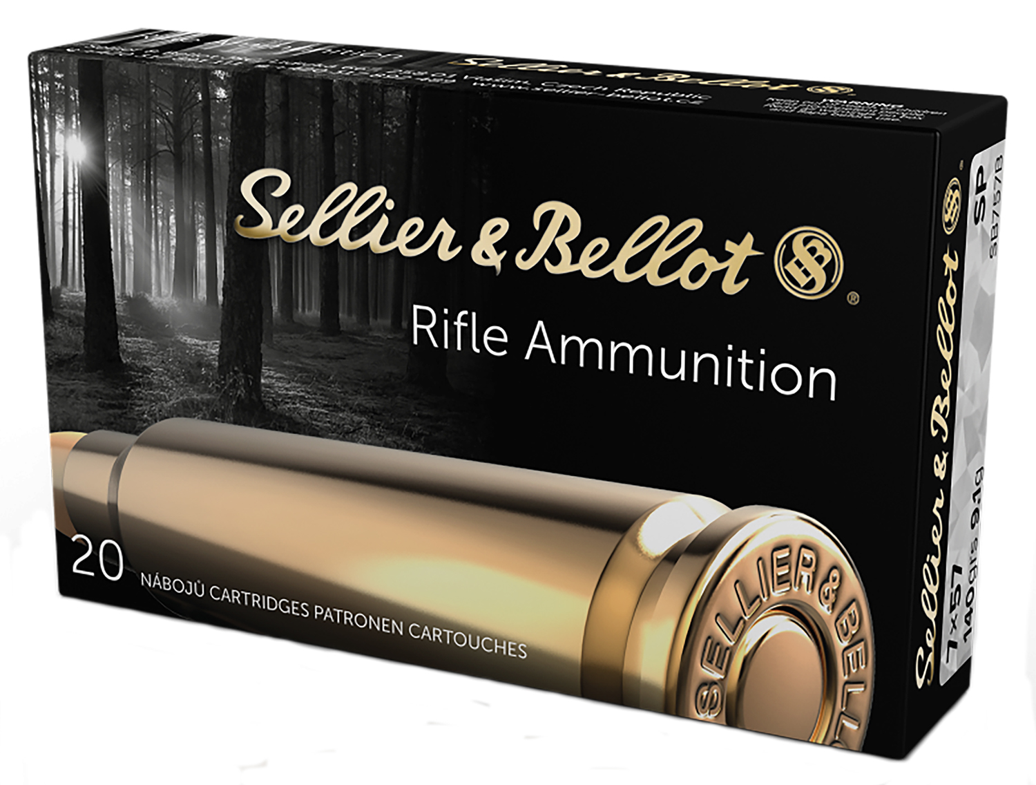 Sellier & Bellot SB757B Rifle 7x57mmMauser 140gr Soft Point 20 Per Box/20 Case 3 Sellier & Bellot SB757B Rifle 7x57mmMauser 140gr Soft Point 20 Per Box/20 Case
