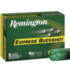 Remington Ammunition 20408 Express Buckshot 12Gauge 3" 000Buck Shot 5 Per Box/50 Case 1 66335