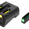 TruGlo TG131KTY TFO Green/Tritium/Fiber Optic Front Sight-Yellow/Tritium/Fiber Optic Rear Sight Kimber 1911 1 76629