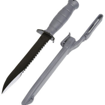 Glock KG039180 Field  7" Fixed Clip Point Plain/Saw Black High Carbon Steel Blade/ Gray Textured Trimond Polymer Handle Clamshell Packaging