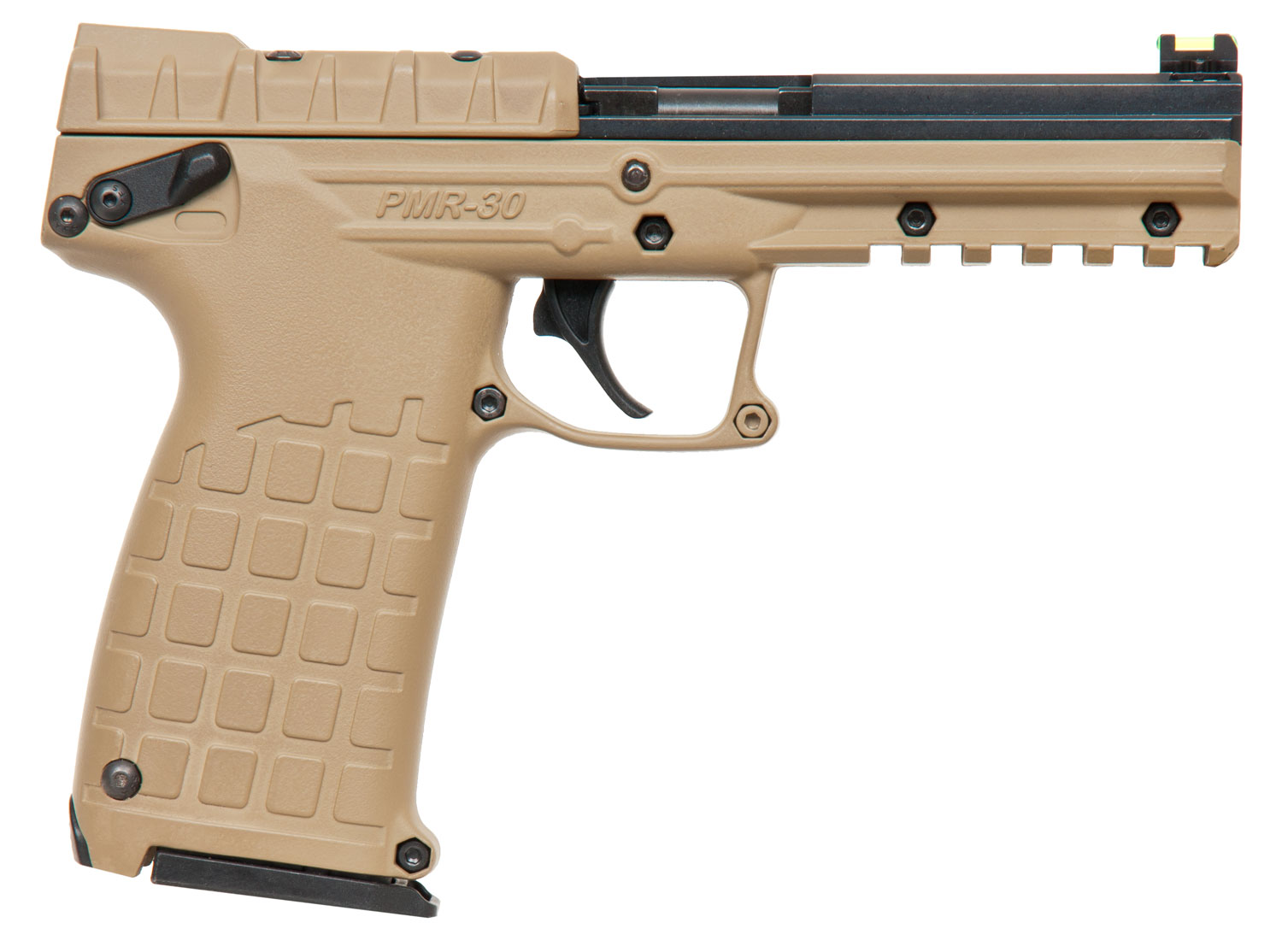 Kel-Tec PMR30BTAN PMR30 22 WMR 30+1 4.30" Fluted Steel Barrel, Black/Tan Serrated Slide, Tan Polymer Frame w/Picatinny Rail, Tan Textured Polymer Grip 3 Kel-Tec PMR30BTAN PMR30 22 WMR 30+1 4.30" Fluted Steel Barrel, Black/Tan Serrated Slide, Tan Polymer Frame w/Picatinny Rail, Tan Textured Polymer Grip