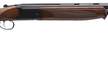 Stevens 22166 555  Full Size 20 Gauge Break Open 3" 2rd 26" Black Satin Over/Under Vent Rib Barrel, Satin Black Aluminum Receiver, Fixed Turkish Walnut Stock, Ambidextrous