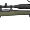Mossberg 27924 Patriot Night Train 308 Win Caliber with 5+1 Capacity, 22" Threaded/Fluted Barrel, Matte Blued Metal Finish & OD Green Synthetic Stock Right Hand (Full Size) Includes 6-24x50mm Scope 1 97113