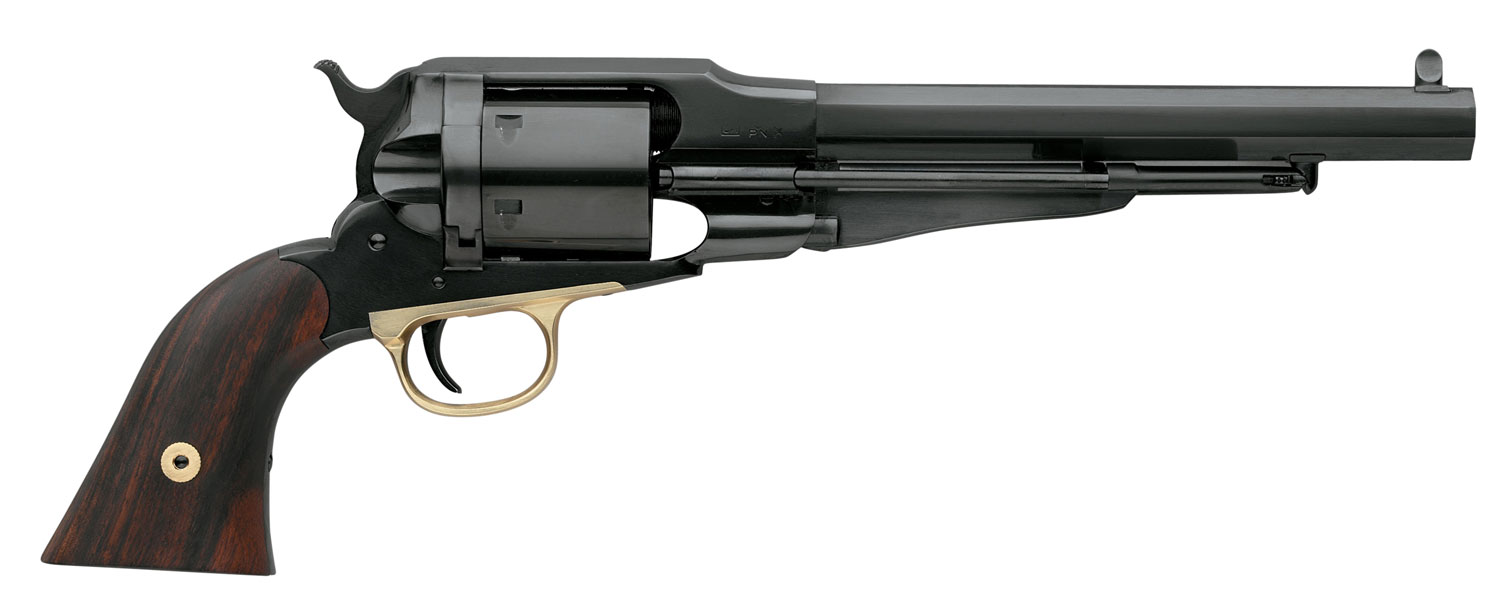Taylors & Company 550773 Remington Conversion Uberti 38 Special 6 Shot 7.38" Blued Octagon Barrel, Cylinder & Steel Frame, Walnut Grip, Manual Safety, Exposed Hammer 3 Taylors & Company 550773 Remington Conversion Uberti 38 Special 6 Shot 7.38" Blued Octagon Barrel, Cylinder & Steel Frame, Walnut Grip, Manual Safety, Exposed Hammer