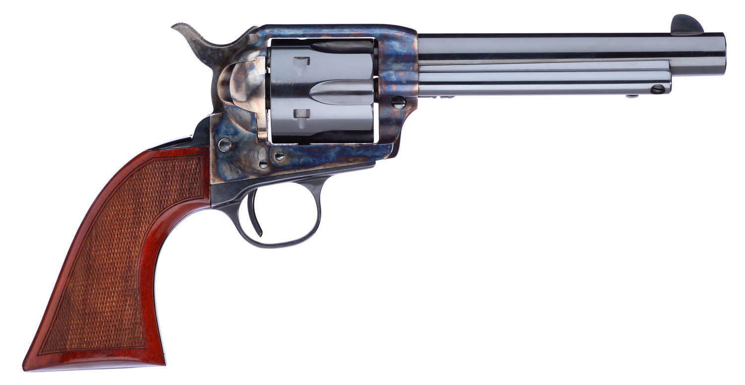 Taylors & Company 556208DE Short Stroke Gunfighter 45 Colt (LC) 6rd 5.50" Blued Cylinder & Barrel Color Case Hardened Steel Frame Checkered Walnut Army Size Grip (Taylor Tuned) 3 Taylors & Company 556208DE Short Stroke Gunfighter 45 Colt (LC) 6rd 5.50" Blued Cylinder & Barrel Color Case Hardened Steel Frame Checkered Walnut Army Size Grip (Taylor Tuned)
