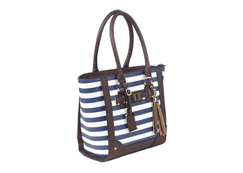 BULLDOG TOTE PURSE NAVY