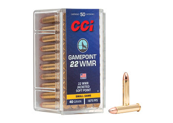 CCI 22WMR 40GR GAMEPOINT 50/2000