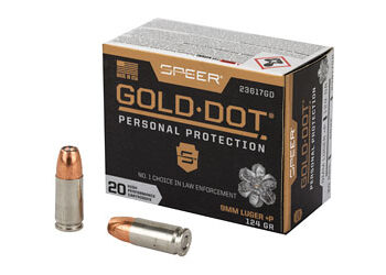 SPR GOLD DOT 9MM+P 124GR HP 20/200