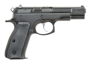 Alternative view of CZ 75B 9MM 4.6" BLK 16RD