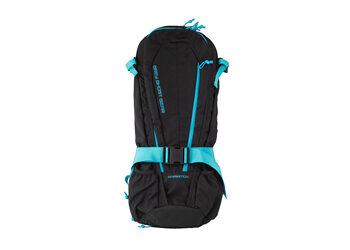 GGG APPARITION SOLID BLK W/CYAN ZIPS