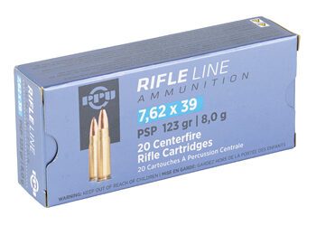 egunco 60 Alternative view of PPU 7.62X39 POINTED SP 123GR 20/1000