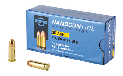 PPU 25ACP FMJ 50GR 50/1000 2 PPU 25ACP FMJ 50GR 50/1000