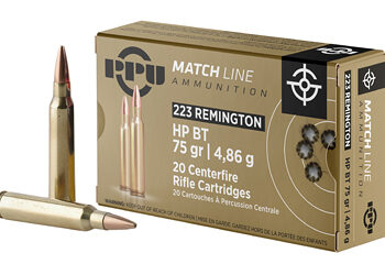 PPU .223 REM MATCH 75GR HPBT 20/1000