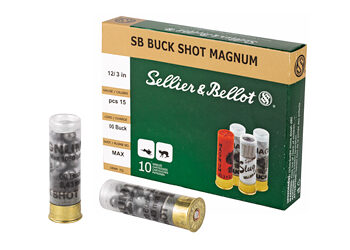 S&B 12GA 3" 00 15PEL 10/250