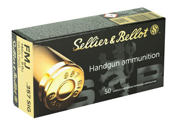 Alternative view of S&B 357SIG 140GR FMJ 50/1000