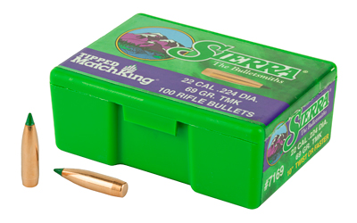 SIERRA TIPPED MK .224 69GR 100CT 3 SIERRA TIPPED MK .224 69GR 100CT