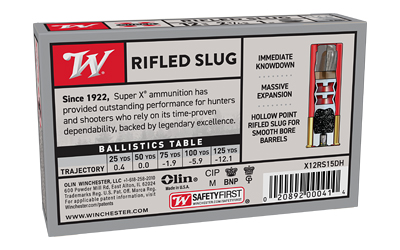 WIN SPRX 12GA 2.75" 1OZ RIFLED 5/250 3 WIN SPRX 12GA 2.75" 1OZ RIFLED 5/250 - Image 2