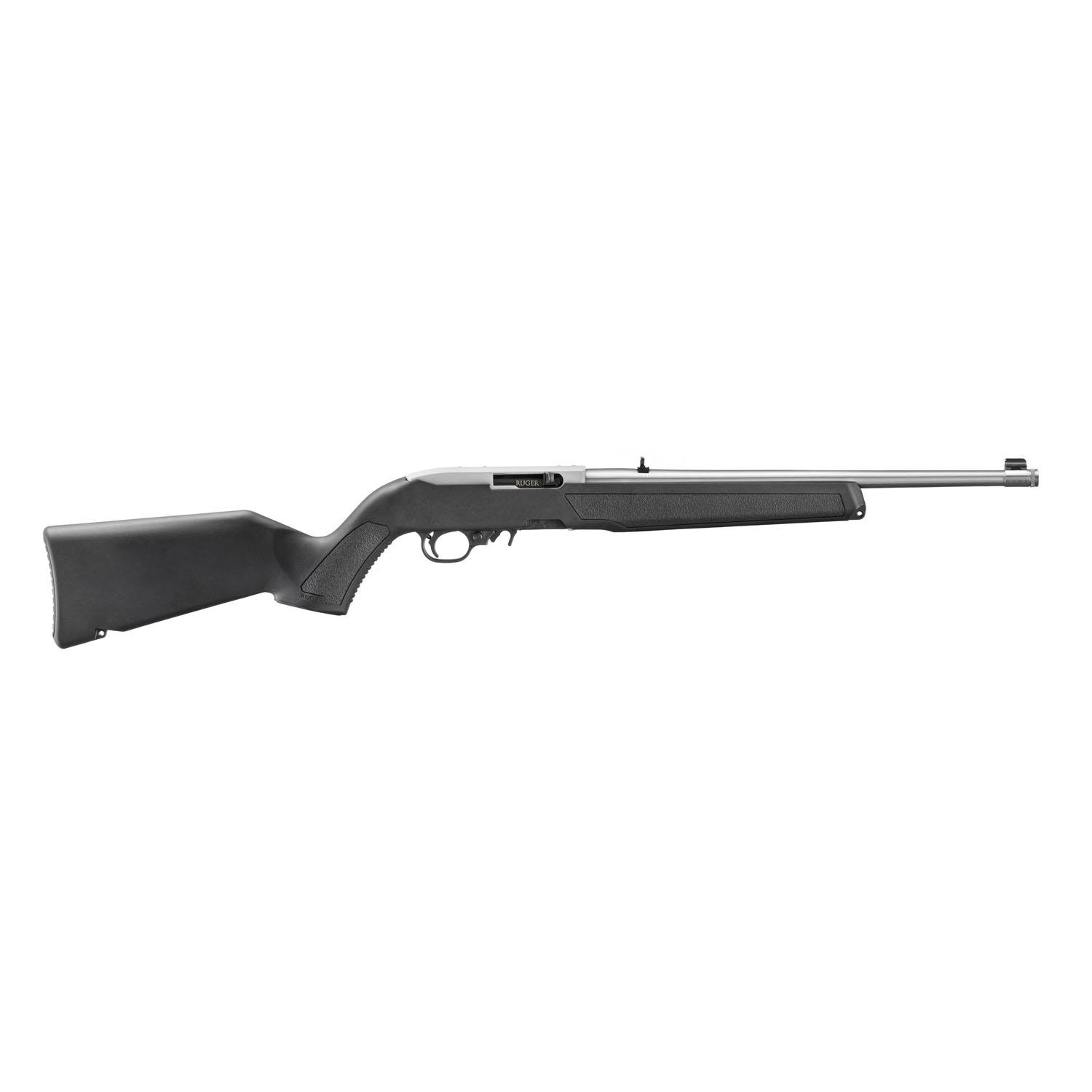 Ruger 10/22 Satin Black Carbine .22 LR 10rd Magazine(1) 16.4" Threaded Stainless Barrel Synthetic Stock BX Trigger 2 Ruger 10/22 Satin Black Carbine .22 LR 10rd Magazine(1) 16.4" Threaded Stainless Barrel Synthetic Stock BX Trigger