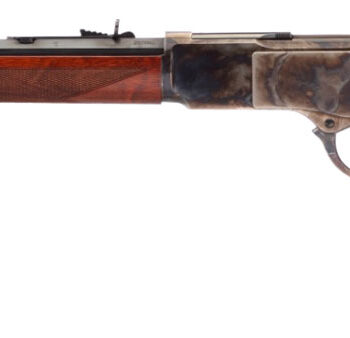 Taylors & Company 550240COM 1873 Comanchero 45 Colt (LC) Caliber with 10+1 Capacity, 18" Blued Barrel, Color Case Hardened Metal Finish & Walnut Straight Stock Right Hand (Full Size)