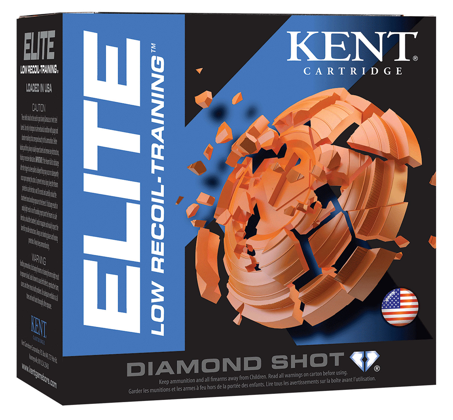 Kent Cartridge E12L248 Elite Low Recoil-Training 12Gauge 2.75" 7/8oz 8Shot 25 Per Box/10 Case 3 Kent Cartridge E12L248 Elite Low Recoil-Training 12Gauge 2.75" 7/8oz 8Shot 25 Per Box/10 Case
