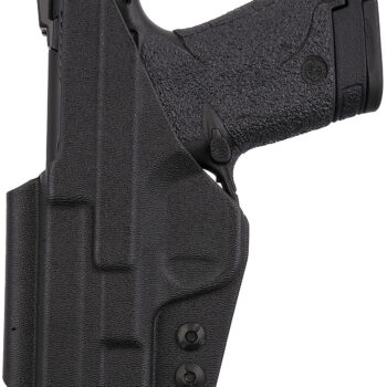 1791 Gunleather TACIWBSHIELDBLKR Tactical Kydex  IWB Black Kydex Belt Clip Fits S&W Shield